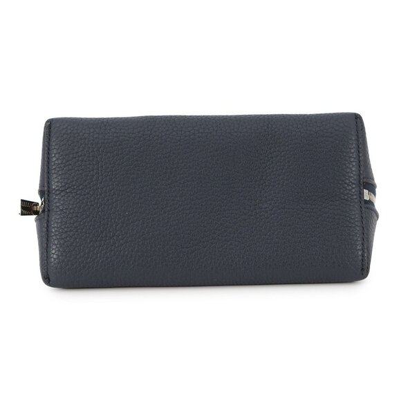 CELINE Cosmetic pouch Leather Navy - Picture 3 of 15